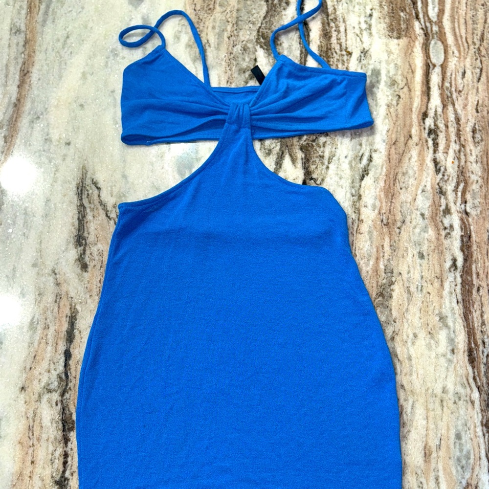 H&M Divided Sky Blue Knit Top